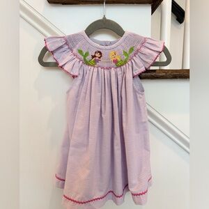 EUC Southern Sunshine Kids Mermaid Smocked Top  - 4t